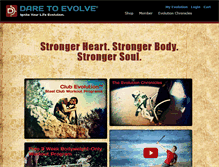 Tablet Screenshot of daretoevolve.tv